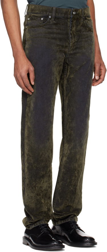 Džínsy Helmut Lang Helmut Lang Flocked Jeans Zelené | O09DM202, 1