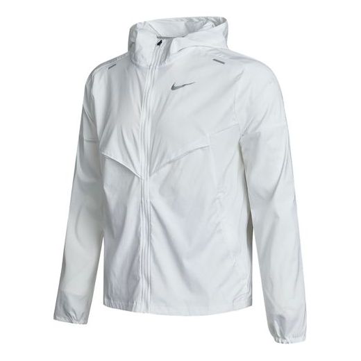 Vetrovka Nike Men's Repel UV Windrunner Jacket Biela | CZ9071-100