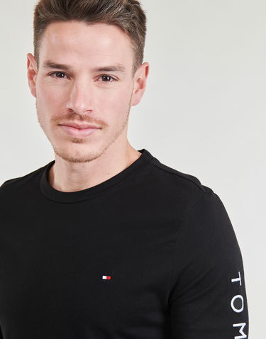 Sveter Tommy Hilfiger Long Sleeve TOMMY LOGO LONG SLEEVE TEE Čierna | MW0MW09096-BDS, 4