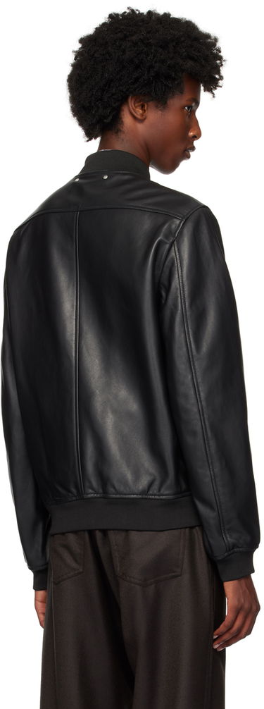 Bomber bunda Paul Smith PS Paul Smith Zip Leather Bomber Jacket Čierna | M2R-078ZL-N21450-79, 2