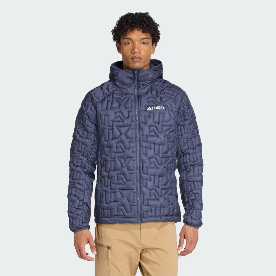 Bunda adidas Performance Terrex Xperior PrimaLoft Loose Fill Insulated Hooded Jacket Modrá | JL9827, 0