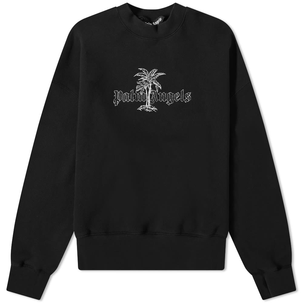 Sveter Palm Angels Sunset Palms Crewneck Čierna | PMBA026S22FLE0091001, 0