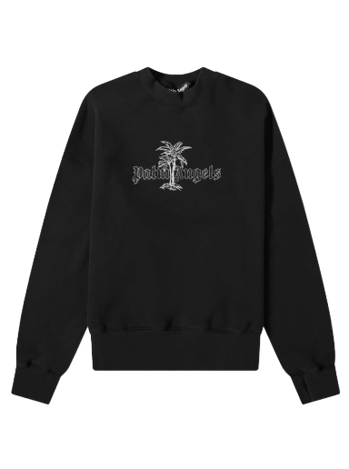 Sveter Palm Angels Sunset Palms Crewneck Čierna | PMBA026S22FLE0091001