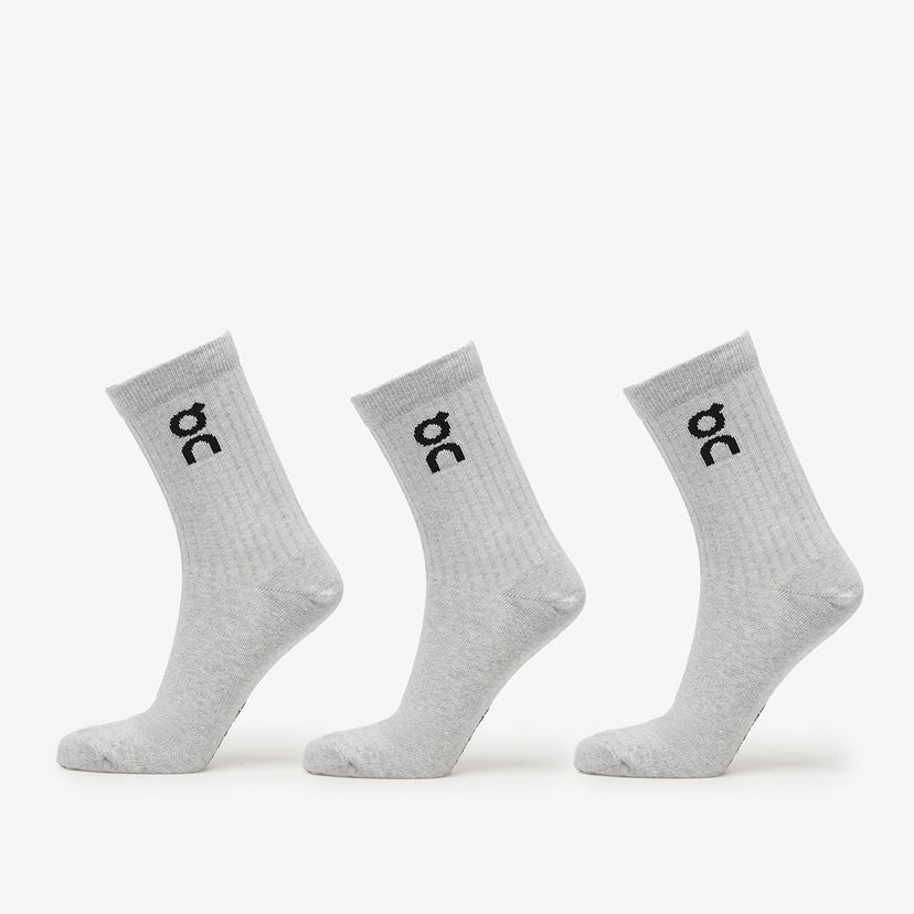 Ponožky On Running Logo Sock High 3-Pack Šedá | 2UF10311732 U