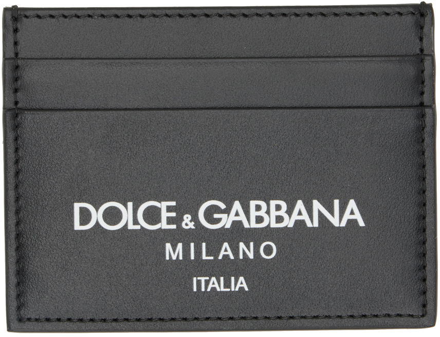 Peňaženka Dolce & Gabbana Black Logo Card Holder Čierna | BP0330AN244, 0
