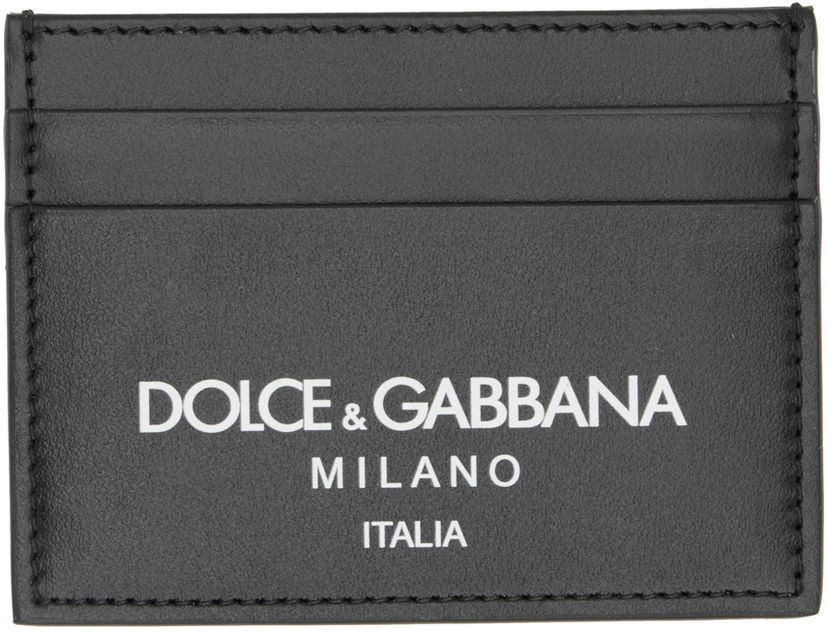 Peňaženka Dolce & Gabbana Black Logo Card Holder Čierna | BP0330AN244