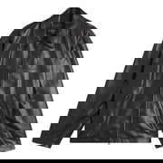 Super Soft Leather Zip-Up Jacket, Size Large, Balenciaga