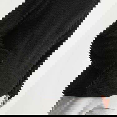 Mikina Snow Peak Thermo Control Fleece Crewneck Pullover with Zippered Pockets Čierna | SW-25AU0050-BLK, 5