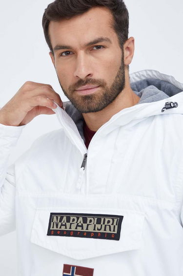 Vetrovka Napapijri Overhead Anorak Jacket Biela | NP0A4GMD0021, 3