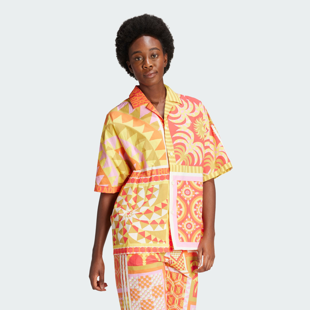 Košeľa adidas Performance adidas Sportswear adidas x FARM Rio Shirt Béžová | IT7266, 0