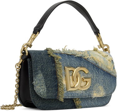 Taška cez rameno Dolce & Gabbana Denim Crossbody Bag Modrá | BB7603 A9U75, 1