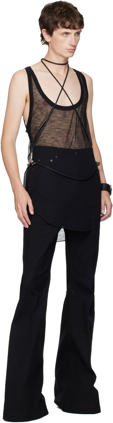 Tielko Rick Owens Concordians Sheer Cord Harness Tank Top Čierna | RR02E1453 LBL, 3