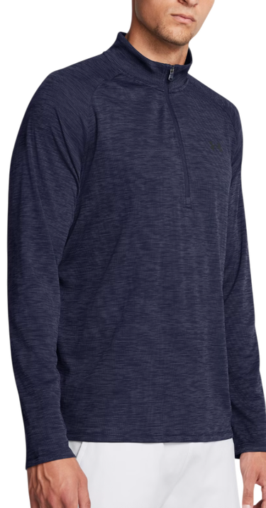 Mikina Under Armour UA Tech Textured Long-Sleeve 1/2 Zip Navy | 1382797-410, 0