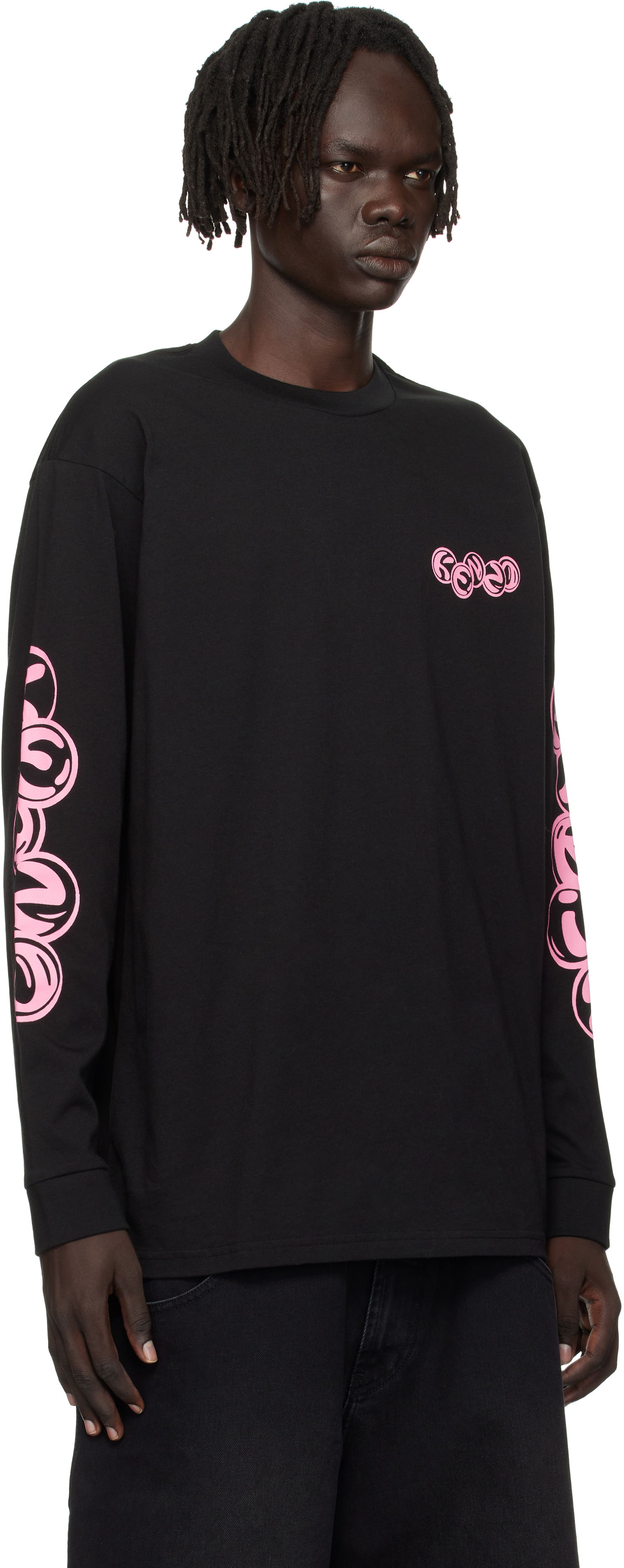 Tričko KENZO Kenzo Paris 'KENZO Pachinko' Relax Fit Long Sleeve Tee Čierna | FF65TL3524SG, 1