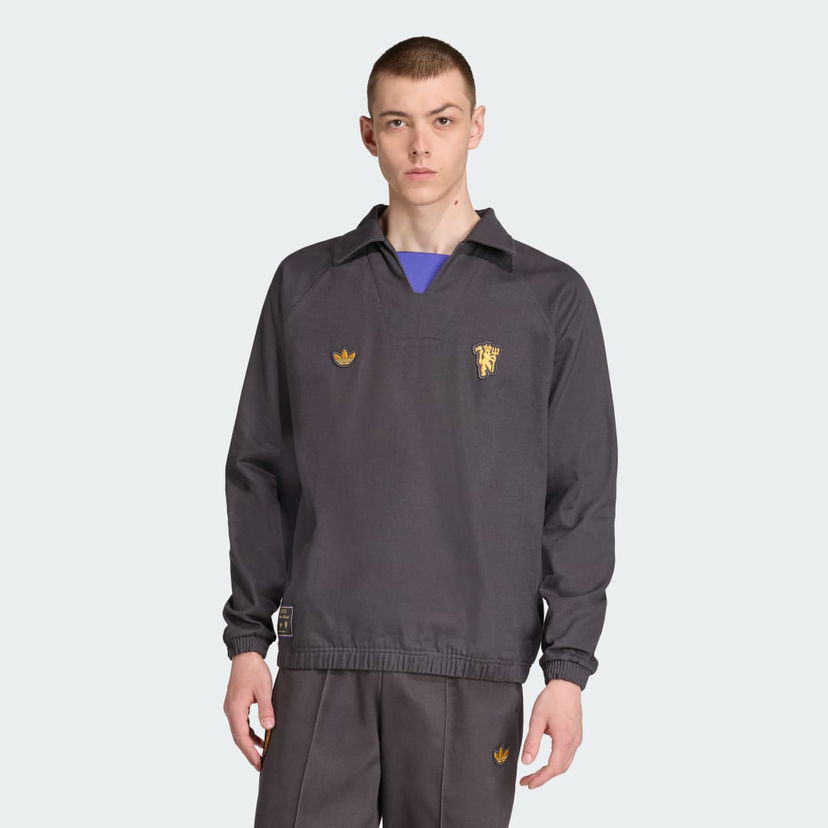 Bunda adidas Performance Manchester United Terrace Icons Track Top Šedá | JX6788