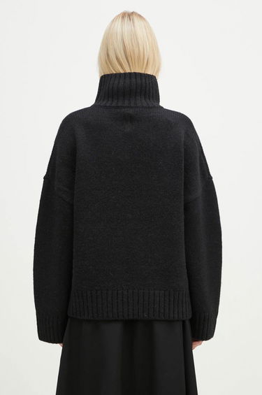 Sveter JW Anderson JW Anderson Leather Patch Pocket Turtleneck Jumper Čierna | KW1292.YN0367.999, 2