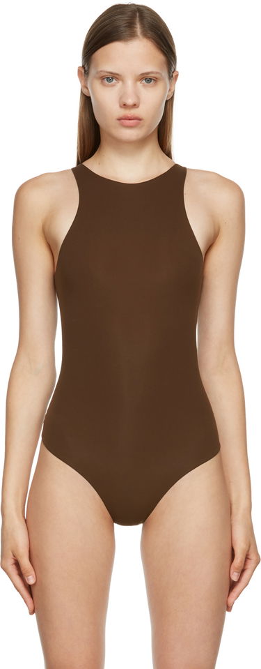 Body SKIMS SKIMS Fits Everybody High Neck Bodysuit Hnedá | BS-BST-0232, 0