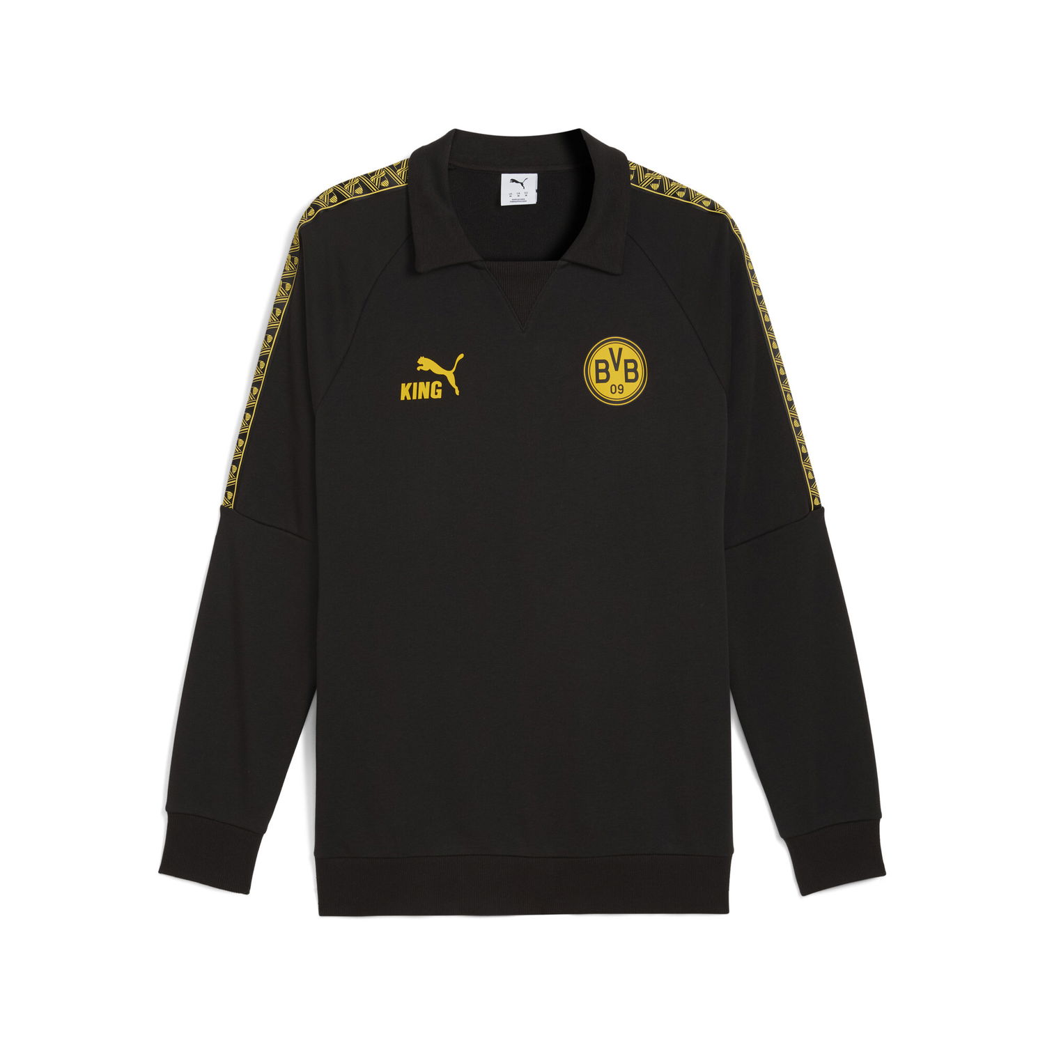 Mikina Puma Borussia Dortmund KING Drill Top Čierna | 782583_10, 0
