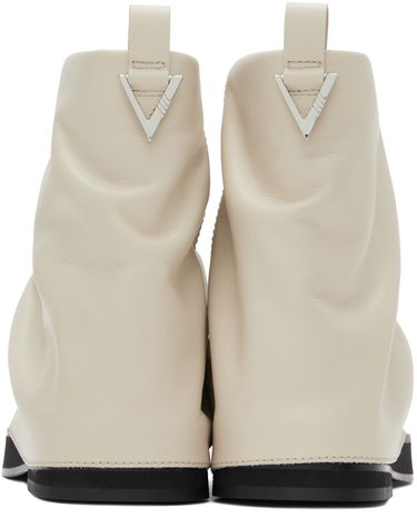Oblečenie The Attico The Attico Mini Robin Slouchy Leather Boots Béžová | 247WS832 L019, 1
