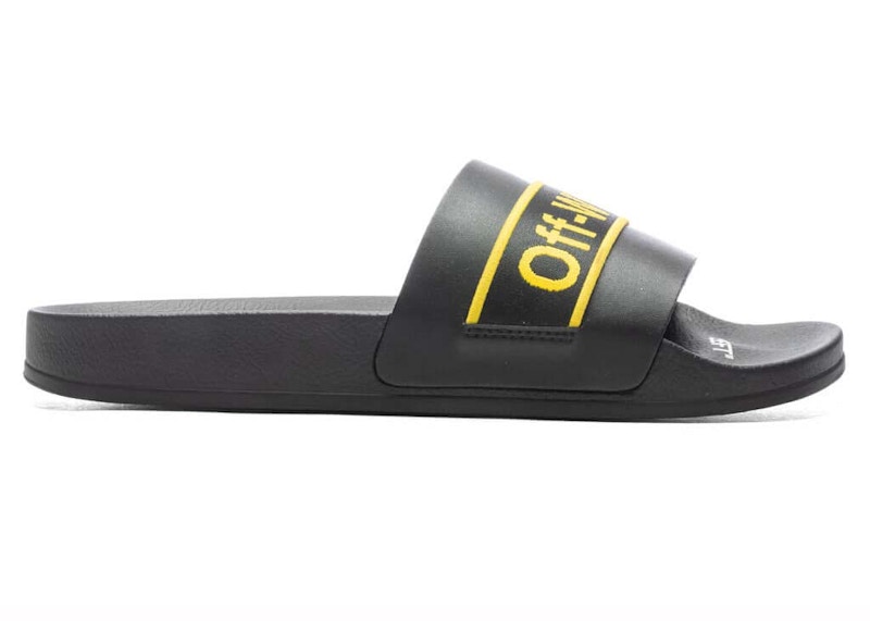Tenisky a topánky Off-White Industrial Belt Slide Black Yellow Čierna | OMIC001C99MAT0031018, 0