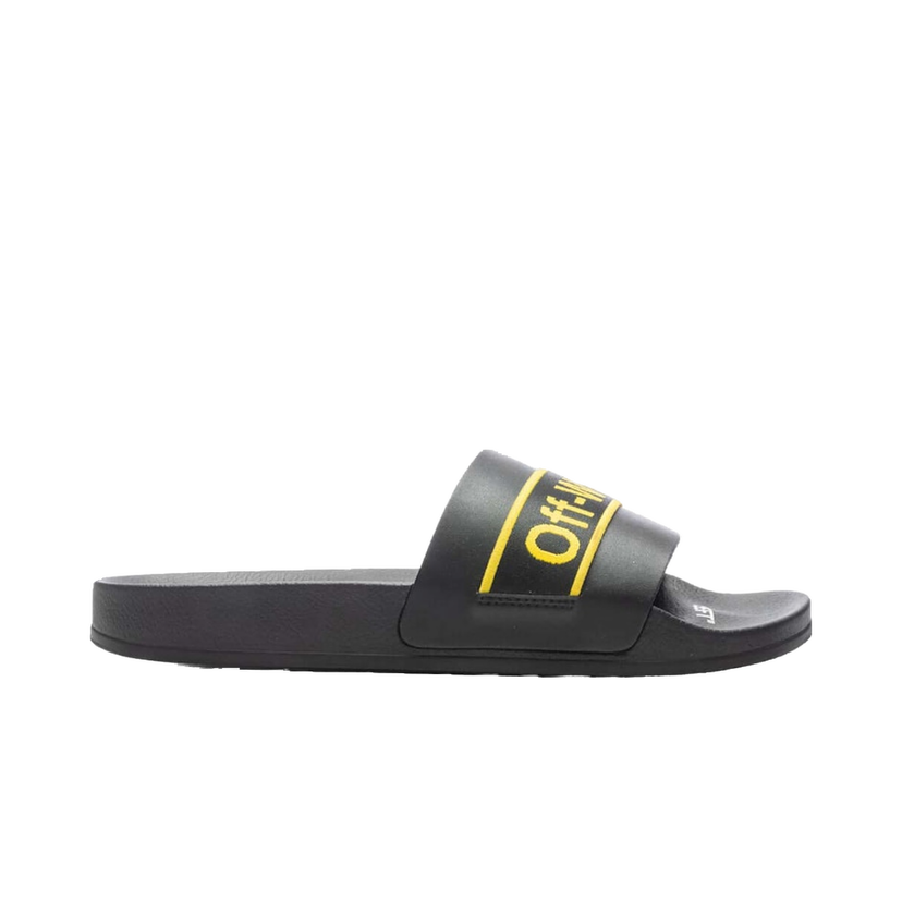 Tenisky a topánky Off-White Industrial Belt Slide Black Yellow Čierna | OMIC001C99MAT0031018