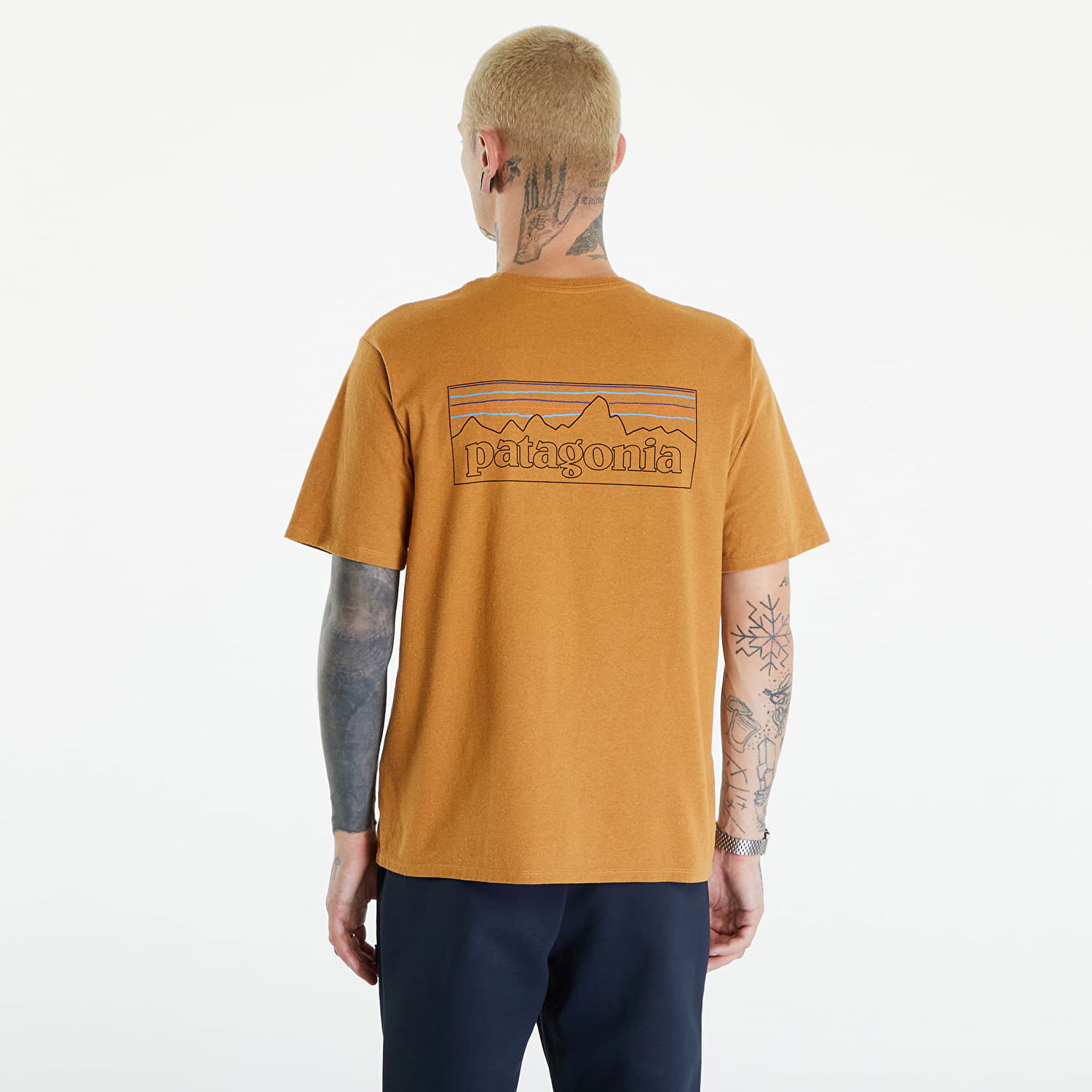 Tričko Patagonia P-6 Logo Responsibili-Tee Golden Caramel Oranžová | 38504 POLG, 1