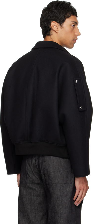 Bomber bunda Courrèges Courrèges Embroidered Wool Bomber Jacket Čierna | 325CBL308WO0118, 2