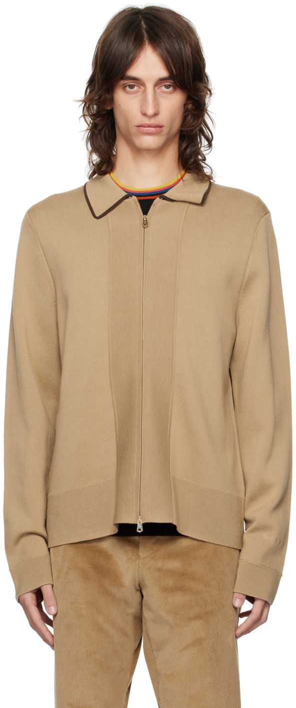 Sveter Paul Smith Paul Smith Zip Through Cardigan Hnedá | M1R-891Y-N02424-64, 0