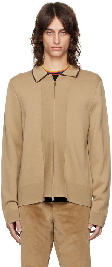 Sveter Paul Smith Paul Smith Zip Through Cardigan Hnedá | M1R-891Y-N02424-64, 0