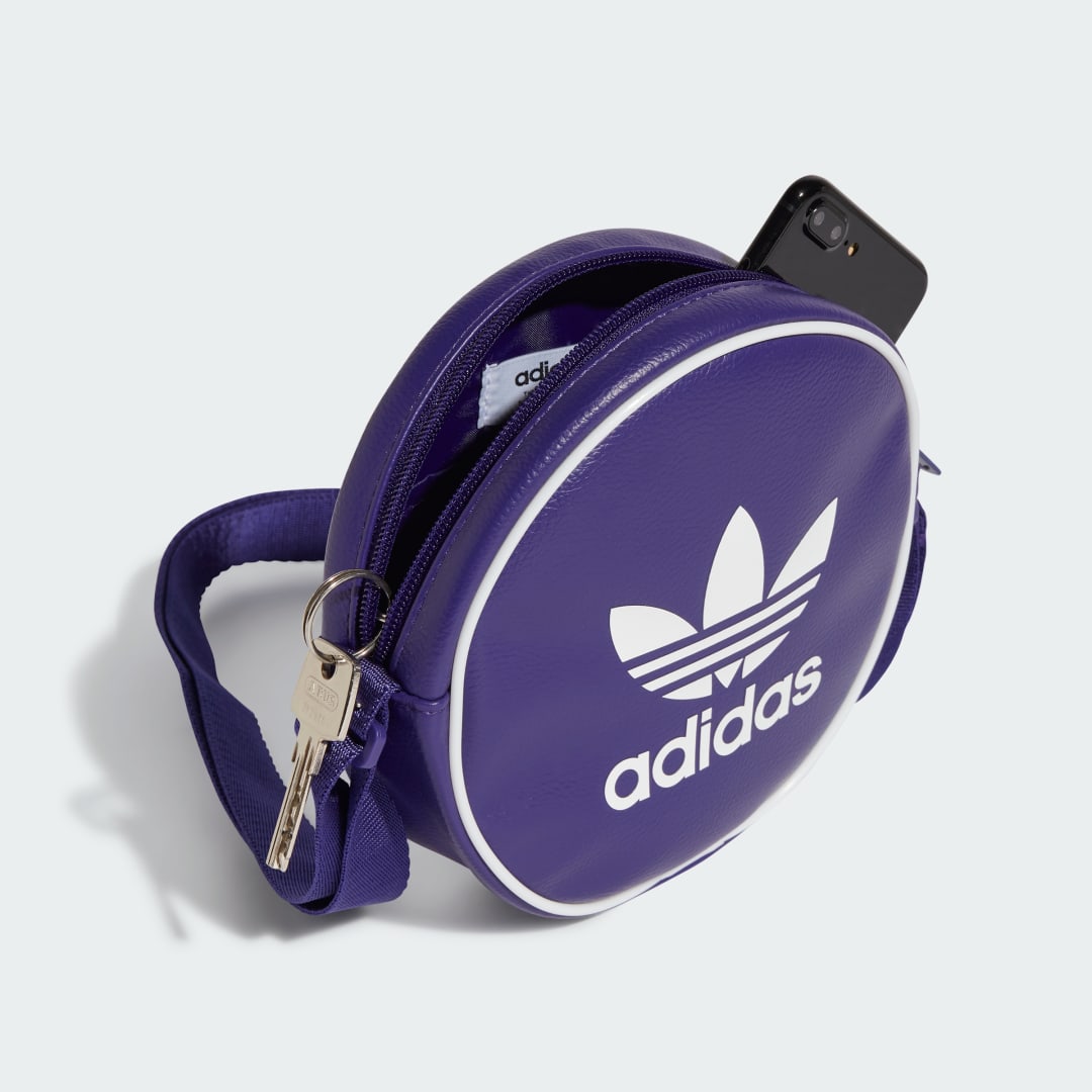 Taška cez rameno adidas Performance Adicolor Classic Round Fialová | IX7488, 1
