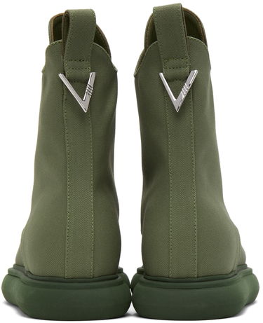 Oblečenie The Attico Attico Selene Canvas Ankle Boots Zelené | 221WS443 C008, 3