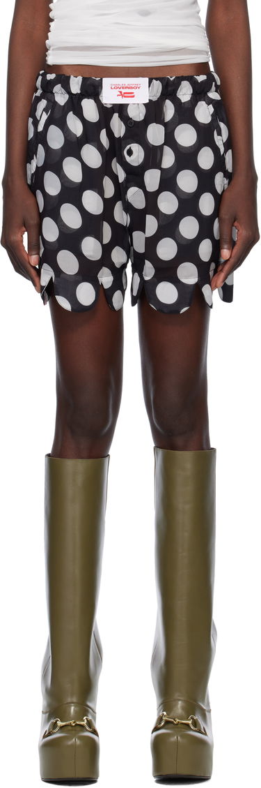 Boxerky Charles Jeffrey Loverboy Charles Jeffrey LOVERBOY Scalloped Boxer Shorts Čierna | 54030401, 0