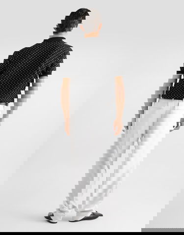 Polo tričko Dolce & Gabbana Micro-dot Stitch Knitted Polo Shirt with Pearl Buttons Čierna | GXZ02ZJGMFBN0004, 2