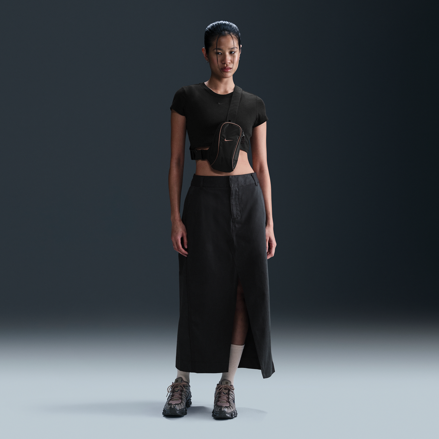 Sukňa Nike Sportswear Collection Twill Skirt Čierna | HQ8022-010, 1