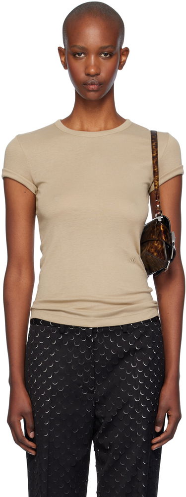 Tričko Helmut Lang Helmut Lang Shrunken T-Shirt Béžová | O01HW515, 0