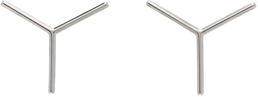 Náušnice Y/PROJECT Y/Project Mini 'Y' Earrings Metalická | EARRING24-S24, 0
