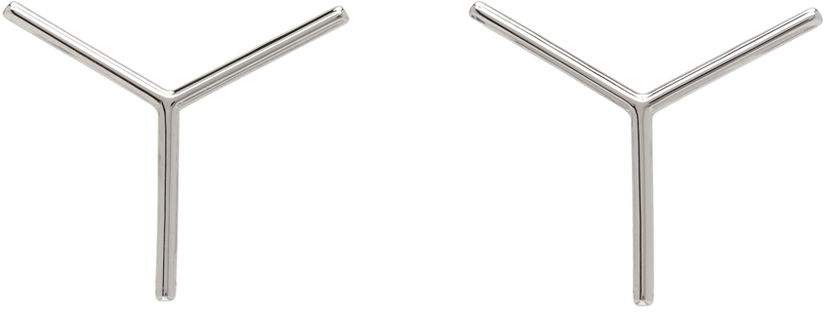 Náušnice Y/PROJECT Y/Project Mini 'Y' Earrings Metalická | EARRING24-S24