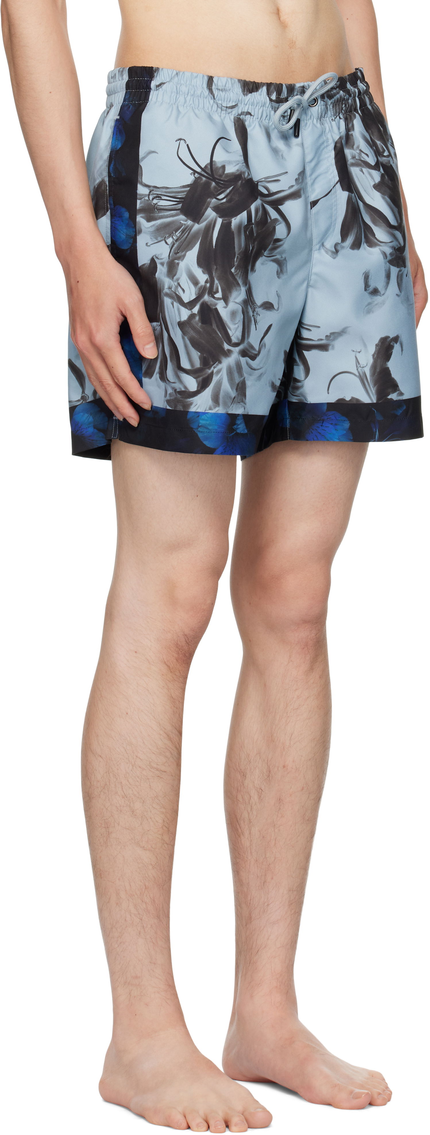 Plavky Dries Van Noten Dries Van Noten Patterned Swim Shorts Modrá | 252-022500-2270, 1