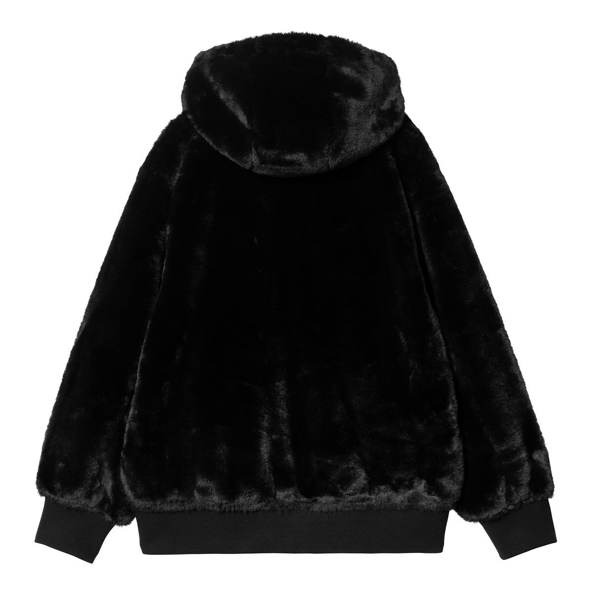 Faux Fur Zip-Up Hoodie