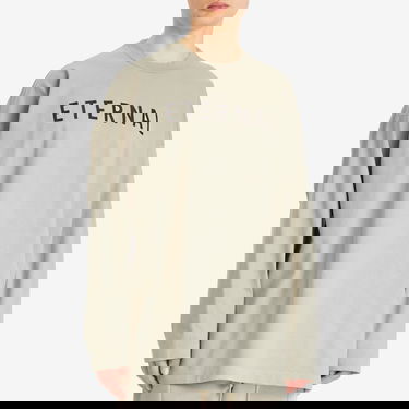 Tričko Fear of God Fear Of God Eternal Long Sleeve T-Shirt, Size Large Béžová | FGE250-5111HWJ-085, 2
