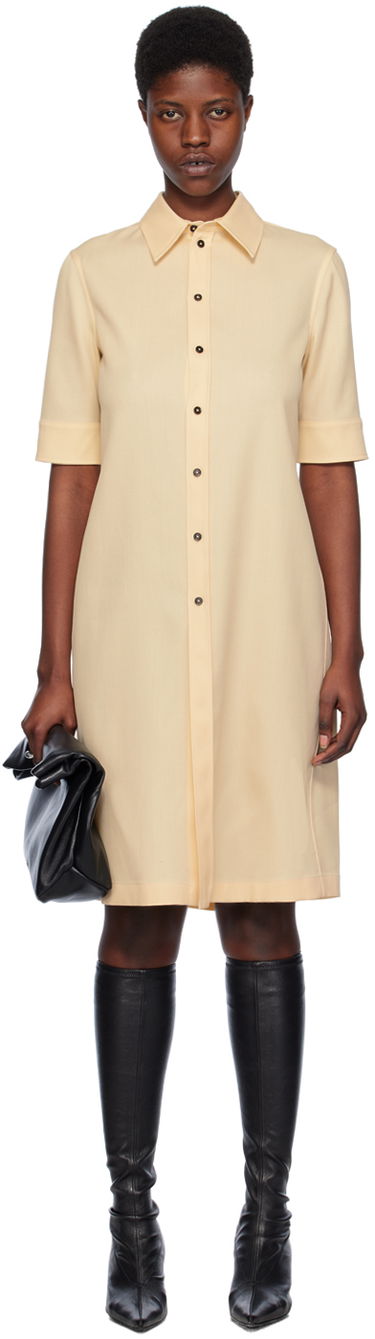Šaty Jil Sander Stripe Dress Béžová | J04DL0002_J40003, 0