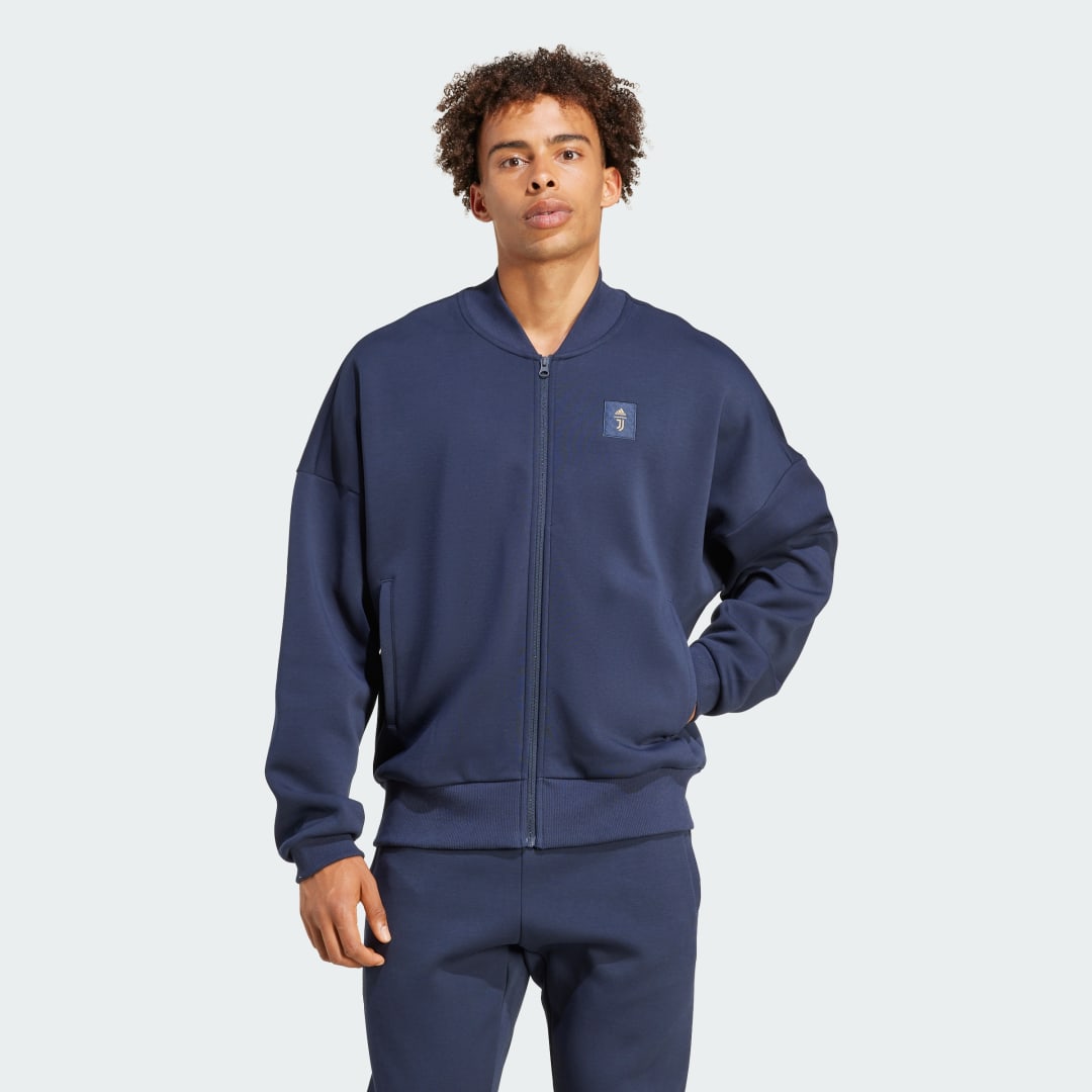 Bomber bunda adidas Performance Juventus Seasonal Doubleknit Navy | IT3842, 1