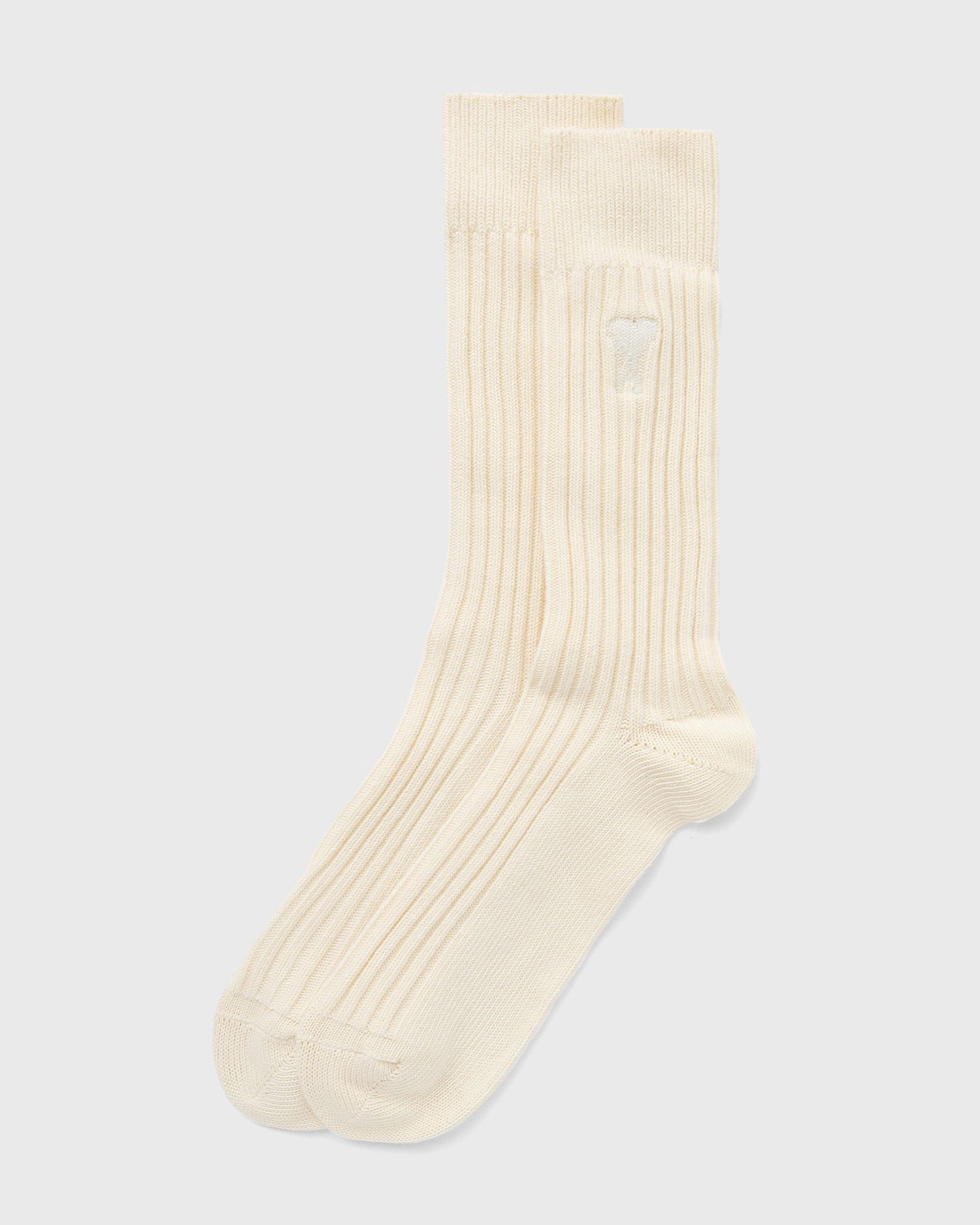 Ponožky AMI AMI Paris ADC Two Tone Ribbed Socks EU 43-46 Biela | USC022.379-635, 0