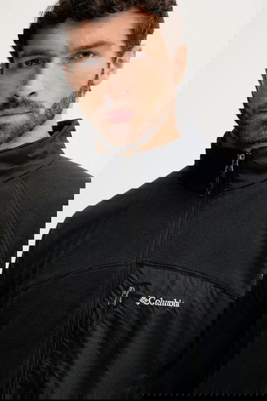 Bunda Columbia Fast Trek Full-Zip Fleece Jacket with Chest Pocket Čierna | 2135691, 3