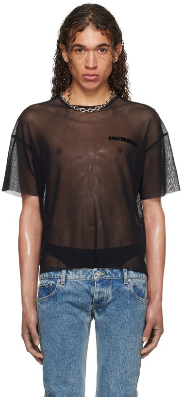 Tričko Jean Paul Gaultier Shayne Oliver Edition Mesh T-Shirt Čierna | 24/27-U-TS081I-T001-0000, 0
