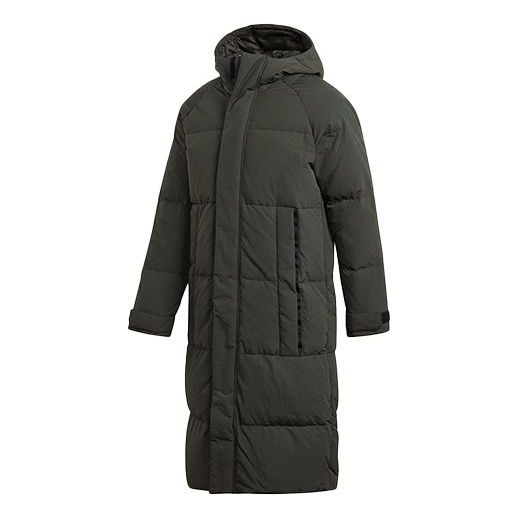 Kabáty adidas Originals Casual Hooded Down Long Parka Zelené | FT2487