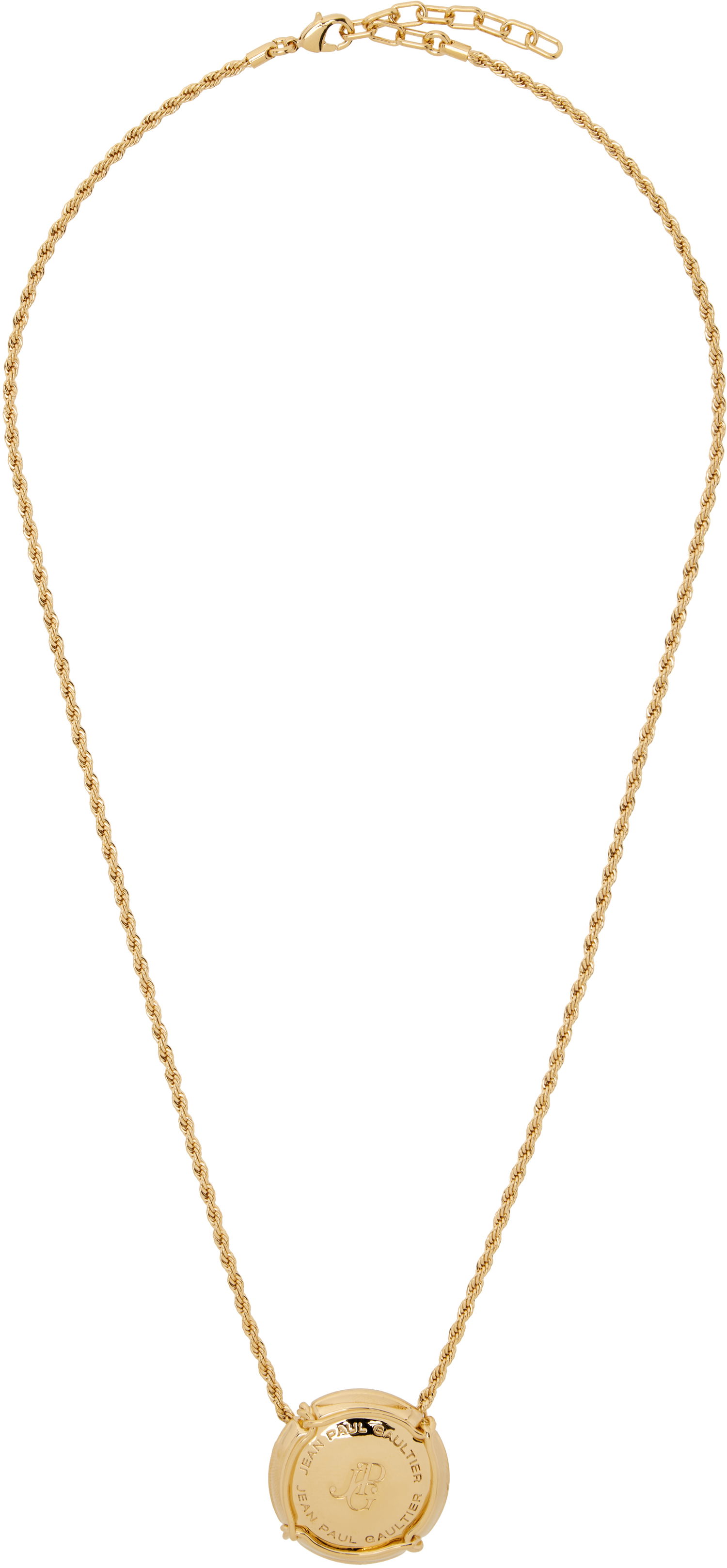 Náhrdelník Jean Paul Gaultier Jean Paul Gaultier Gold-Tone Rope Chain Pendant Necklace Žltá | 25/03-W-JW008-X053-92, 0