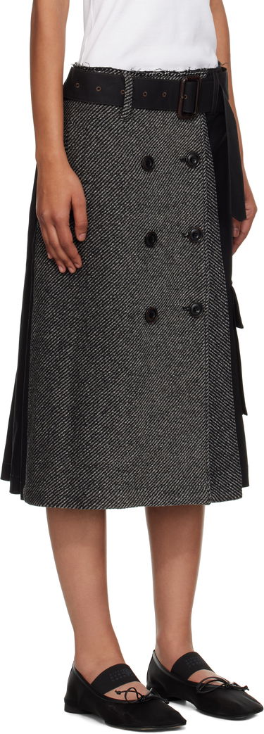 Sukňa Andersson Bell Andersson Bell Whitney Trench Pleated Midi Skirt Čierna | apa848w, 1
