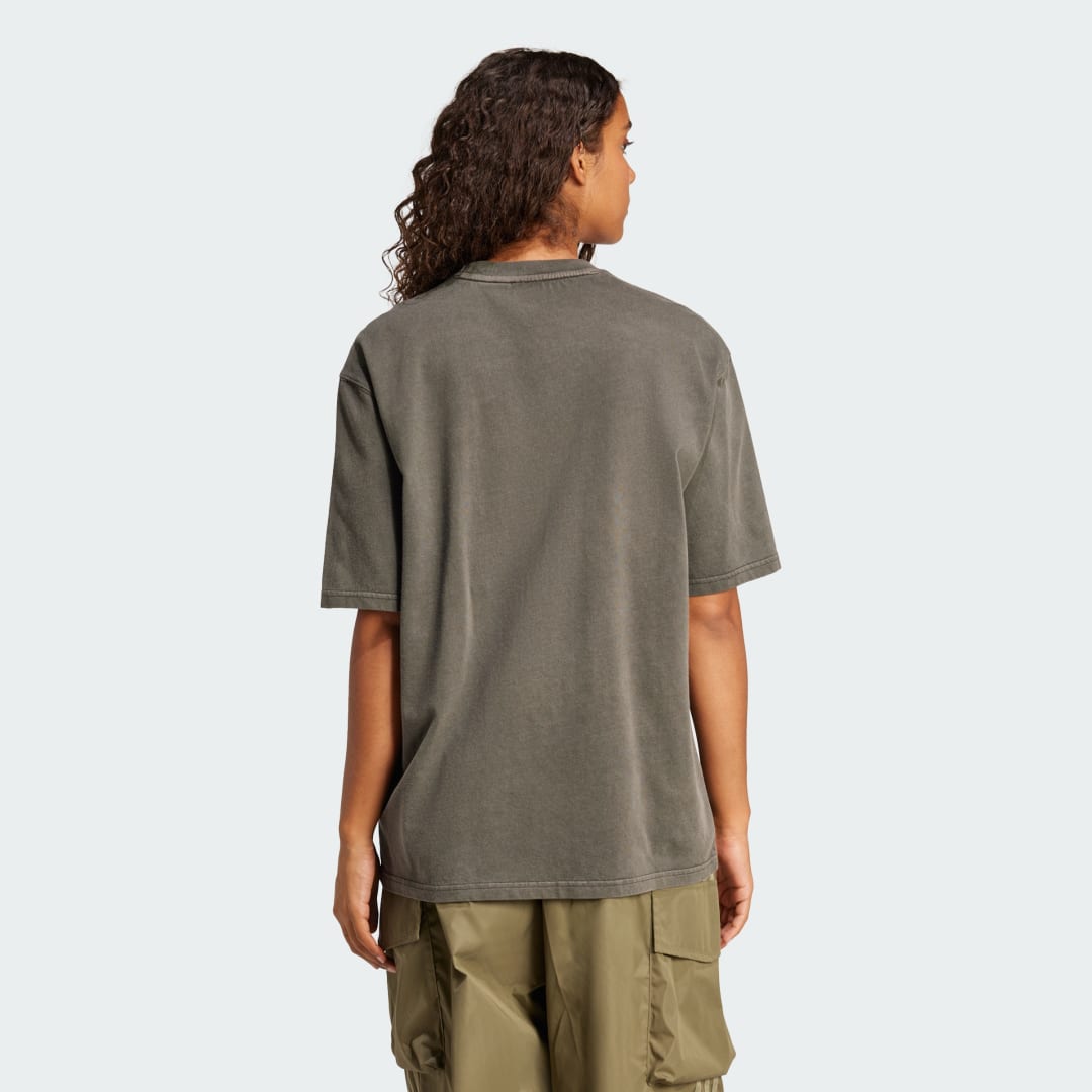 Tričko adidas Performance Oversized Washed T-Shirt Zelené | JI5729, 1