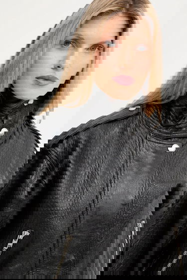 Bomber bunda STAND STUDIO Stand Studio Ciara Oversized Leather Bomber Jacket Čierna | 66526.7970, 3